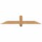 Ekena Millwork Eugene Smooth Timber Gable Bracket, Western Red Cedar, 48"W x 10"H x 3 1/2"D x 3 1/2"F, 5/12 Pitch GBW048X10X0404EUG00SWR - alternate 1